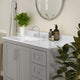 Gray,42" |#| 42 Inch Bathroom Vanity with Sink, Open Storage, and Storage Drawers in Gray