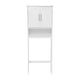 White |#| Modern Over the Toilet Cabinet with Shelves and Magnetic Closure Doors - White