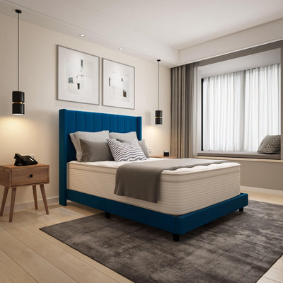 Vista Hospitality Grade Commercial Mattress in a Box 14 Inch, Premium Memory Foam Hybrid Pocket Spring Mattress with Reinforced Edge Support - View 2