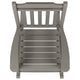 Gray |#| Outdoor Patio All-Weather Poly Resin Wood Rocking Chair in Gray