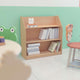 Kid Friendly Wooden Bookshelf in Natural Finish with 3 Display Shelves