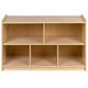 24"H x 36"L |#| Wooden 5 Section School Classroom Storage Cabinet for Commercial or Home Use