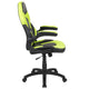 Neon Green |#| High Back Neon Green/Black Racing Style Ergonomic Gaming Chair with Flip-Up Arms