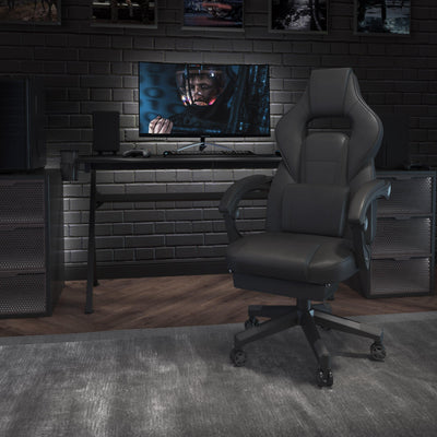 X40 Gaming Chair Racing Ergonomic Computer Chair with Fully Reclining Back/Arms, Slide-Out Footrest, Massaging Lumbar - View 2