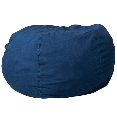denim oversized bean bag chair