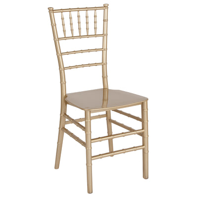 gold resin chiavari chair