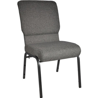 gray 18.5" fabric church chair
