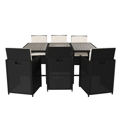 wicker patio dining set