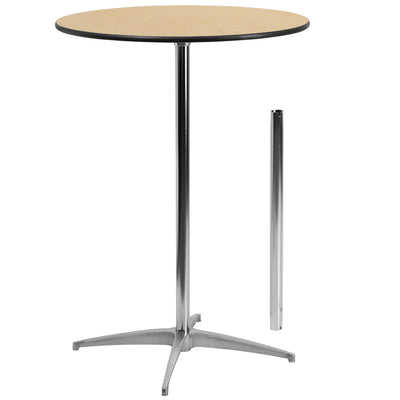 adjustable height round cocktail table
