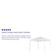 White |#| 10'x10' White Weather Resistant Easy Up Event Straight Leg Instant Canopy Tent