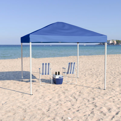 10'x10' Outdoor Pop Up Event Slanted Leg Canopy Tent with Carry Bag - View 2