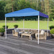 Blue |#| 10'x10' Blue Weather Resistant Easy Up Event Straight Leg Instant Canopy Tent