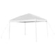 White |#| 10' x 10' White Pop Up Canopy Tent and 6 Ft. Bi-Fold Table with Carrying Handle