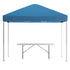 10'x10' Pop Up Event Canopy Tent with Carry Bag and 6-Foot Bi-Fold Folding Table with Carrying Handle - Tailgate Tent Set