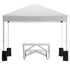 10'x10' Pop Up Event Canopy Tent with Wheeled Case and Folding Bench Set - Portable Tailgate, Camping, Event Set