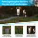 All-Weather Solar Powered Stainless Steel LED Landscaping Lights - Set of 12
