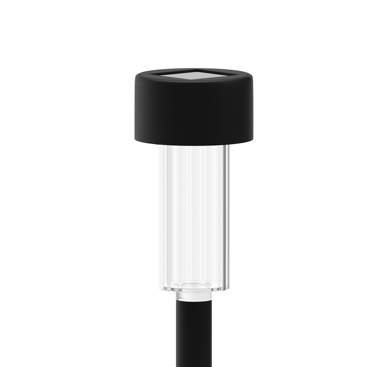 Black |#| All-Weather Solar Powered Black LED Landscaping Lights - Set of 12