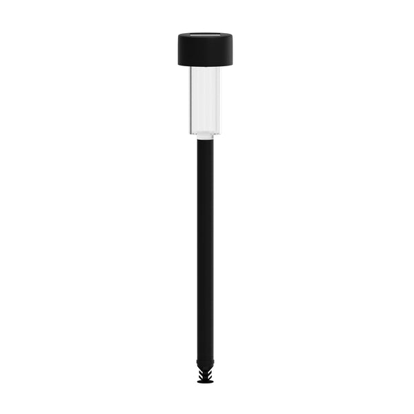 Black |#| All-Weather Solar Powered Black LED Landscaping Lights - Set of 12