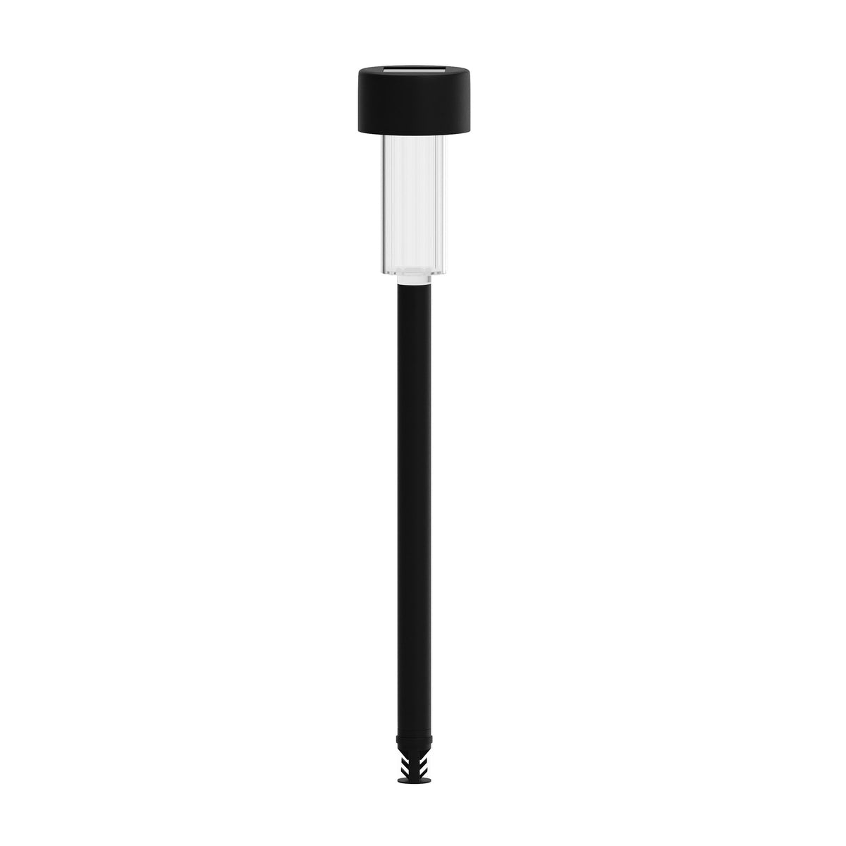 Black |#| All-Weather Solar Powered Black LED Landscaping Lights - Set of 12
