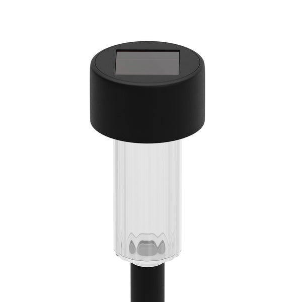 Black |#| All-Weather Solar Powered Black LED Landscaping Lights - Set of 12