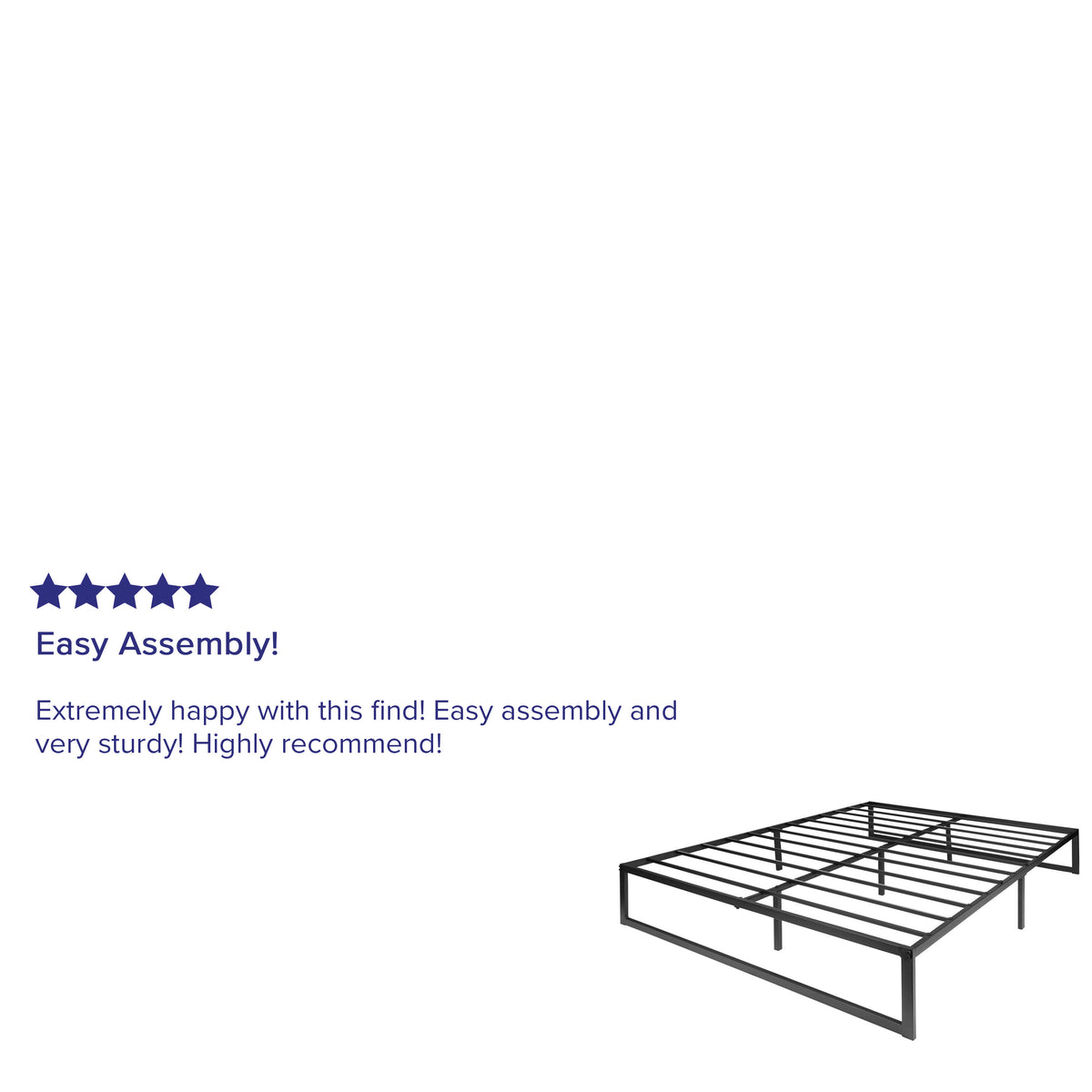 Queen |#| 14 Inch queen Metal Platform Bed Frame/Steel Slat Support/No Box Spring Needed