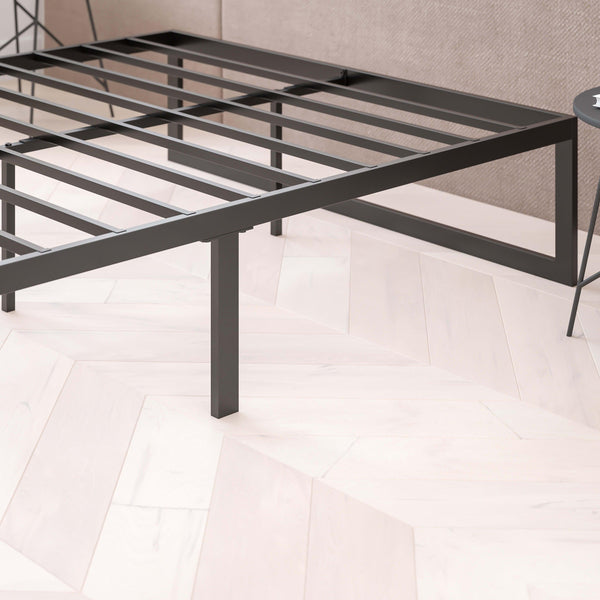 Queen |#| 14 Inch queen Metal Platform Bed Frame/Steel Slat Support/No Box Spring Needed