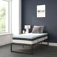 Twin |#| 14inch Twin Platform Bed Frame; 10inch Pocket Spring Mattress & 3inch Memory Foam Topper