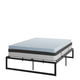 Queen |#| 14inch Queen Platform Bed Frame; 10inch Pocket Spring Mattress & 3inch Memory Foam Topper
