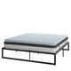 King |#| 14inch King Platform Bed Frame; 10inch Pocket Spring Mattress & 3inch Memory Foam Topper