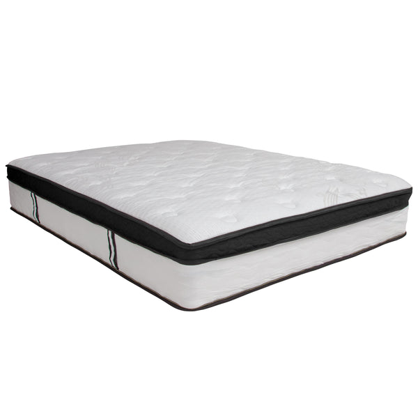 Full |#| 14inch Full Platform Bed Frame & 10inch Mattress in a Box - No Box Spring Required