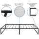 Twin |#| 14inch Twin Platform Bed Frame & 10inch Mattress in a Box - No Box Spring Required