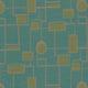 Circuit Turquoise Fabric |#| 