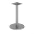 Silver |#| Commercial Silver Table Base with 3" Diameter Table Height Column - 18" Round