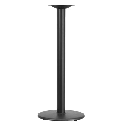 18'' Round Restaurant Table Base with 3'' Dia. Bar Height Column