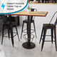 18inch Round Restaurant Table Base with 3inch Dia. Bar Height Column and Foot Ring