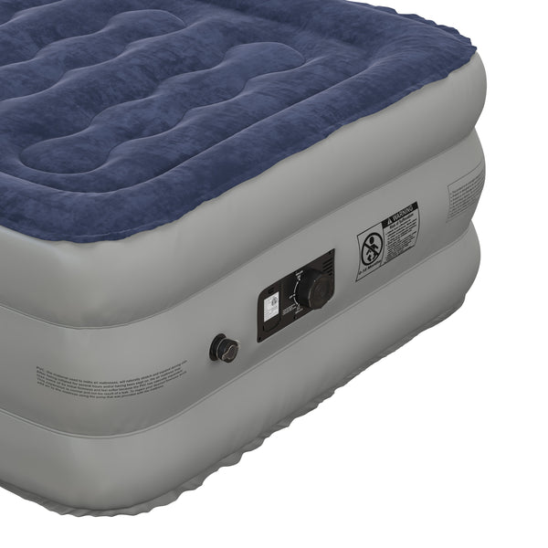 Twin |#| 18inch Twin Air Mattress - ETL Certified Internal Electric Pump and Carrying Case