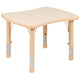 Natural |#| 21.875inchW x 26.625inchL Rectangle Natural Plastic Activity Table Set with 2 Chairs