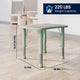 Light Gray Woodgrain/Sage |#| 2 PC Plastic Activity Table and 2 Chairs Set, 10.5"Seat Height-Sage