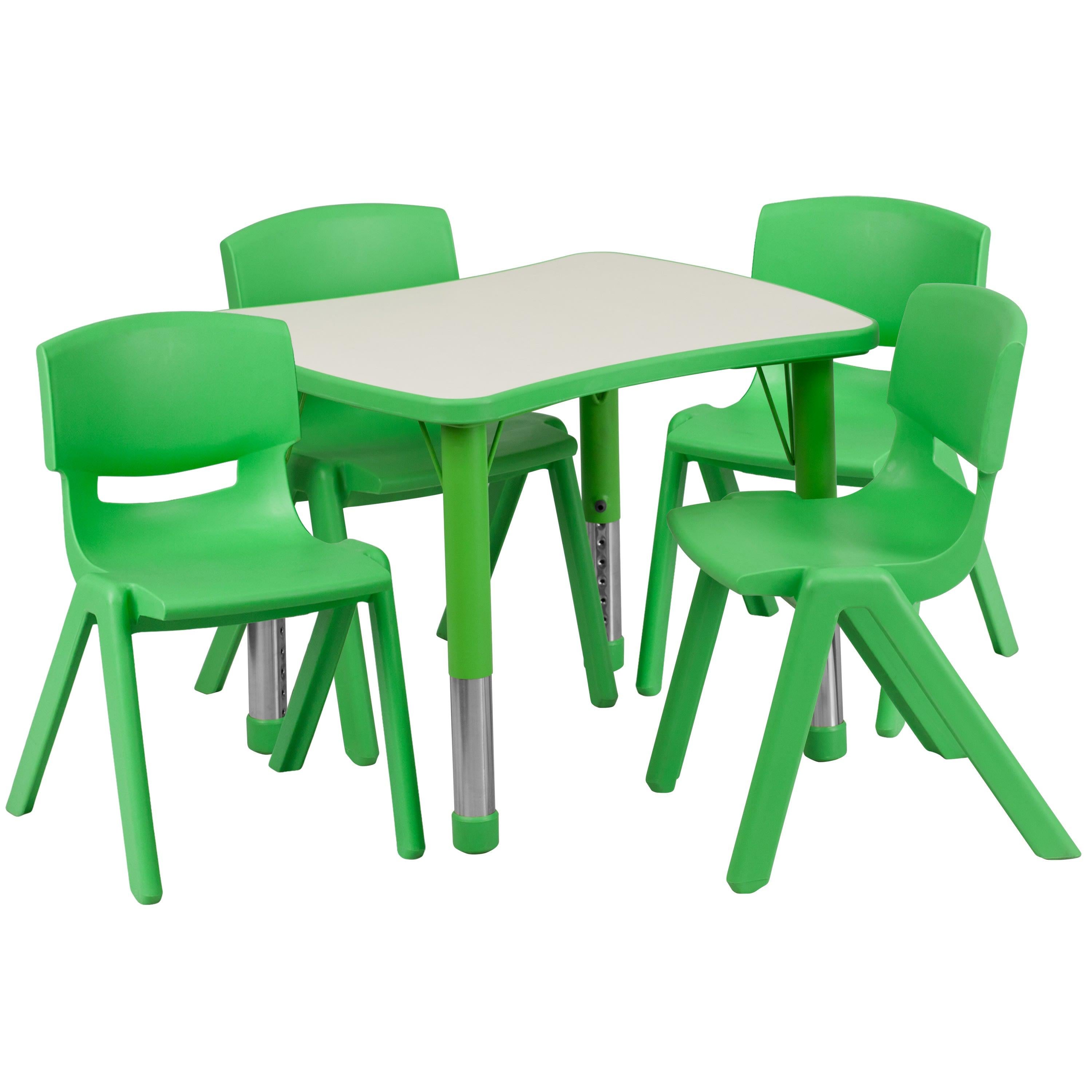Plastic table and hotsell 4 chairs