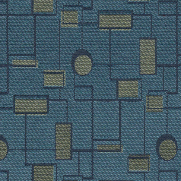 Circuit Turquoise Fabric |#| 