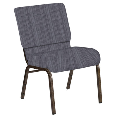 21''W Church Chair in Sammie Joe Fabric - Gold Vein Frame