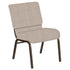 21''W Church Chair in Sammie Joe Fabric - Gold Vein Frame