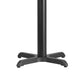 22inch x 22inch Restaurant Table X-Base with 3inch Dia. Table Height Column