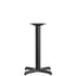 Black |#| 22" x 22" Restaurant Table X-Base with 3" Dia. Table Height Column