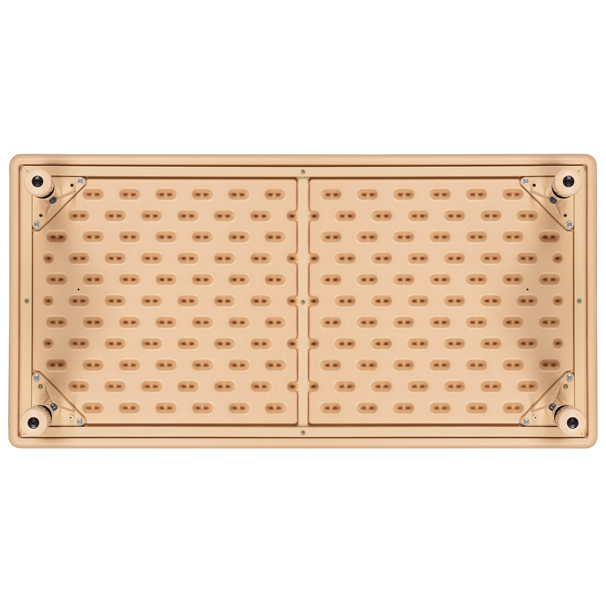 Natural |#| 24inchW x 48inchL Natural Plastic Adjustable Activity Table - School Table for 6