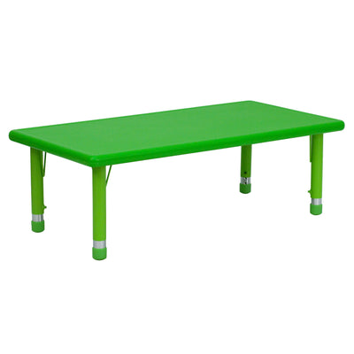 24"W x 48"L Plastic Adjustable Activity Table - School Table for 6 - View 1