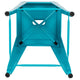 Teal |#| 4 Pack 24inch High Metal Indoor Counter Bar Stool - Stackable Stool, Teal