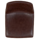 Dark Brown |#| Set of 2 Kitchen Counter Height Stool - 24 Inch Dark Brown LeatherSoft Barstool