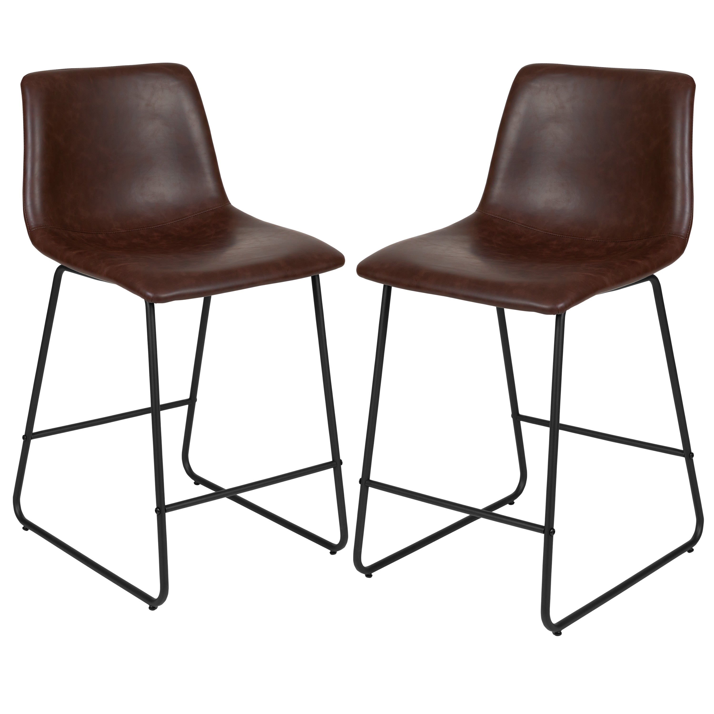 24 inch leather sales counter stools