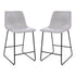 24 Inch Commercial Grade LeatherSoft Counter Height Barstools, Set of 2